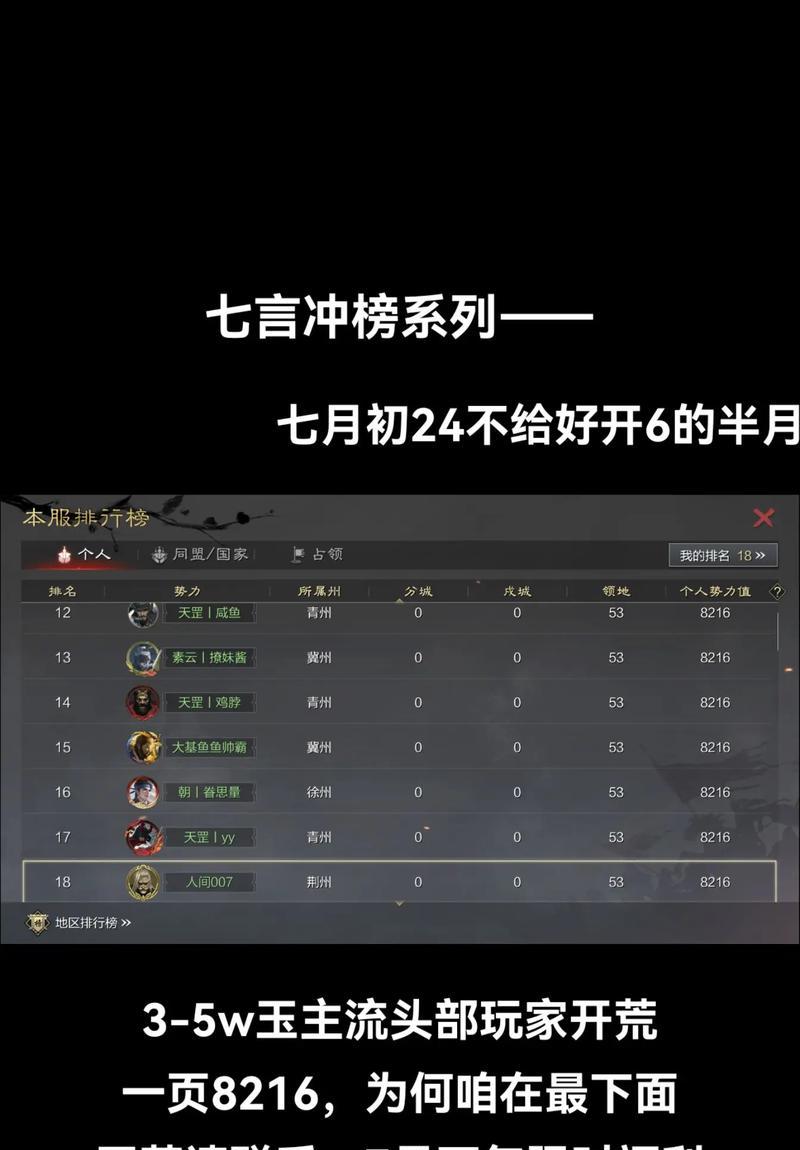 《率土之滨手游盟友攻略大全》（最新攻略教你如何找到强力盟友，轻松统一江山！）