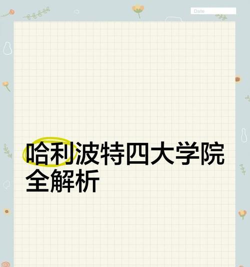《探索哈利波特四大学院，解锁游戏攻略》（学院选择关键指南，带你畅玩手游哈利波特世界）